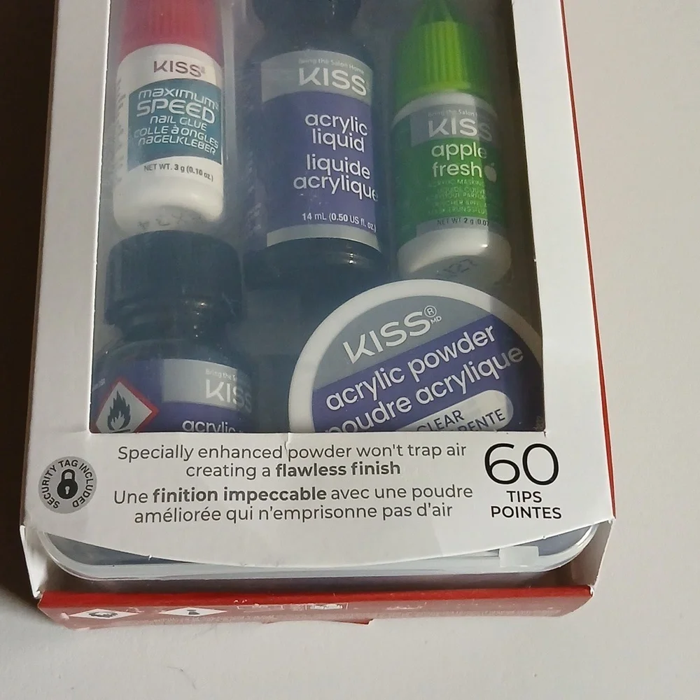 Kiss Complete Salon Acrylic Kit 60 Tips‎ Pointes New